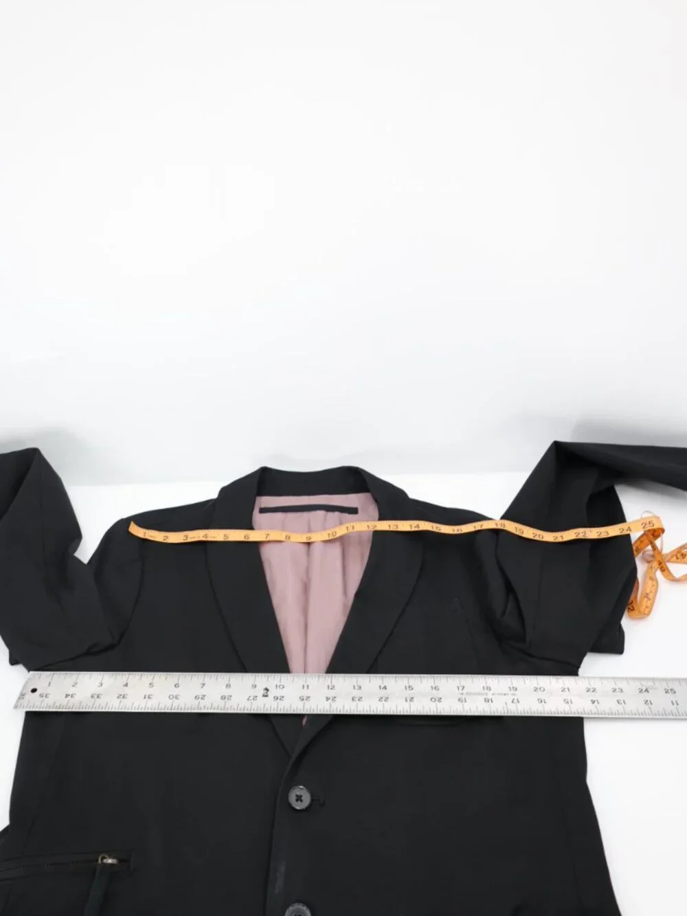 Diesel Sport Coat Mens Large Cotton black zip patch pockets casual blazer jacket